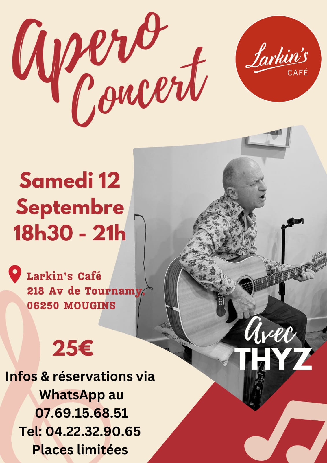 Apéro Concert – THYZ Live & Cozy Organic Dinner