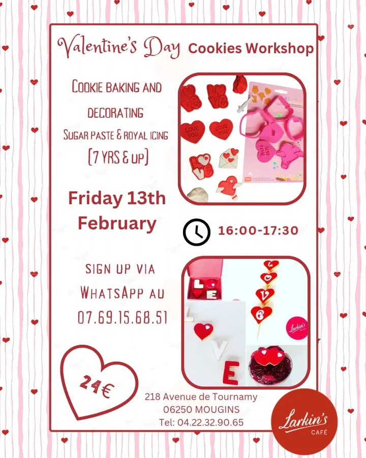 Atelier Biscuits De La Saint-Valentin